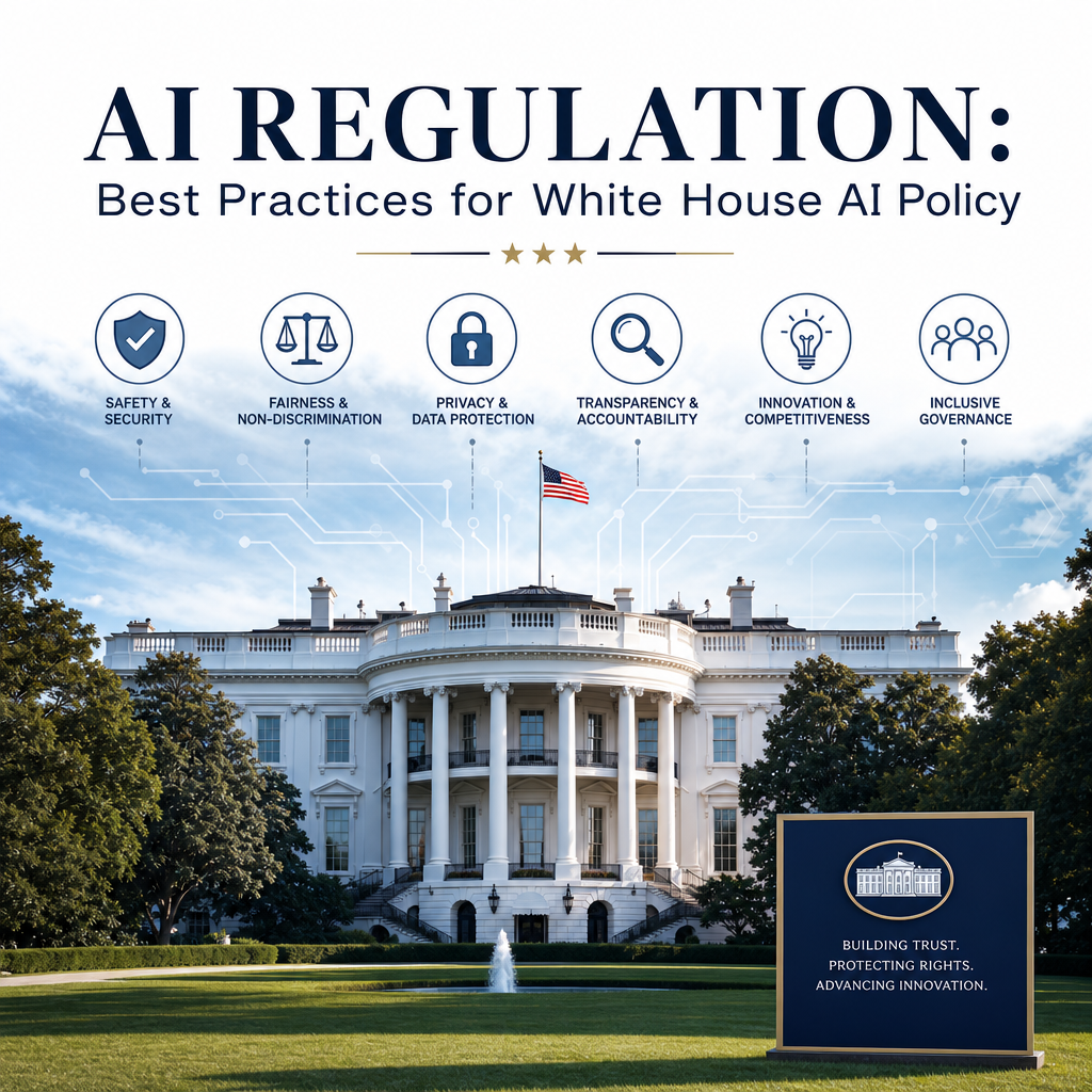 Illustration of AI Regulation: Best Practices for White House AI Policy