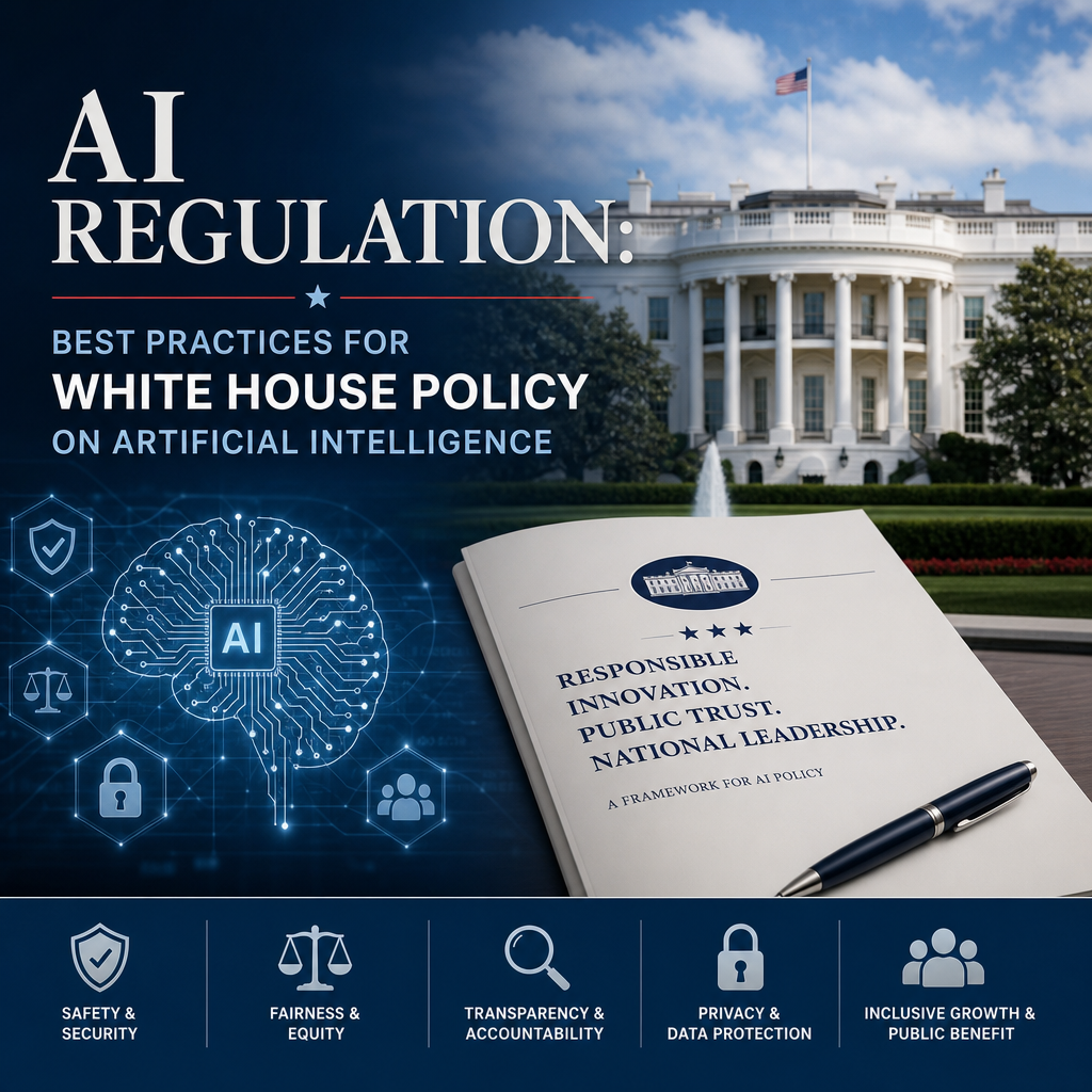 Illustration of AI Regulation: Best Practices for White House Policy on Artificial Intelligence