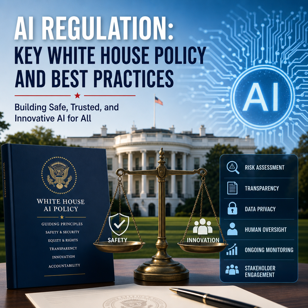 Illustration of AI Regulation: Key White House Policy and Best Practices