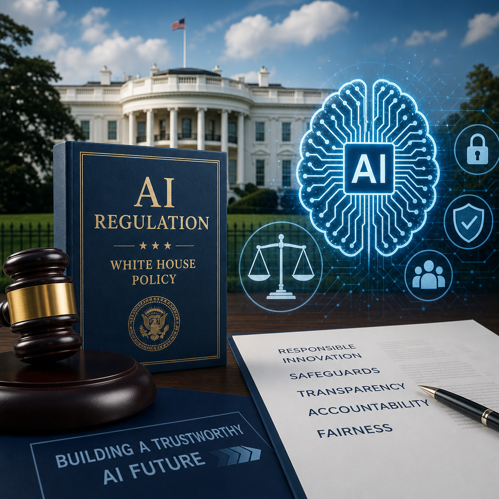 Illustration of AI Regulation: White House Policy and Future Implications