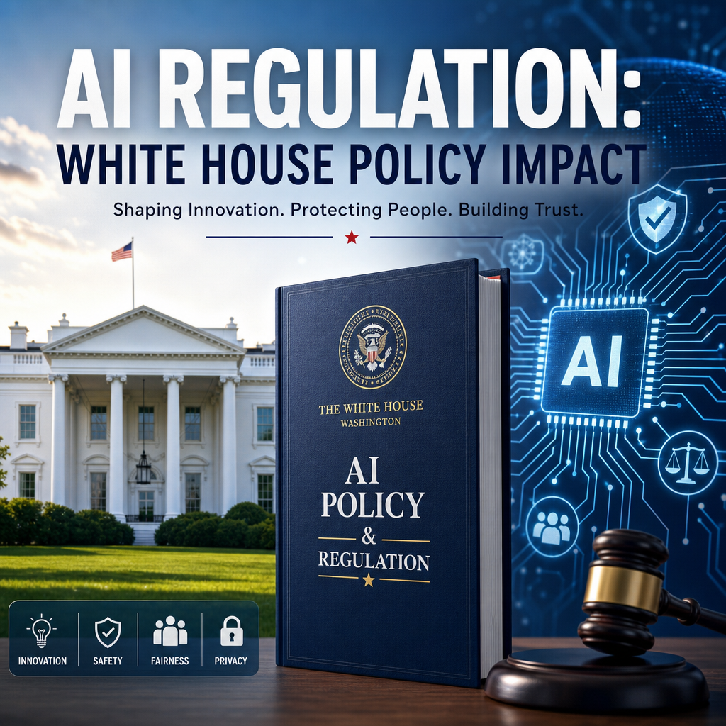 Illustration of AI Regulation: White House Policy Impact
