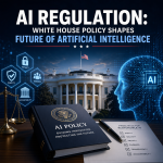 Illustration of AI Regulation: White House Policy Shapes Future of Artificial Intelligence