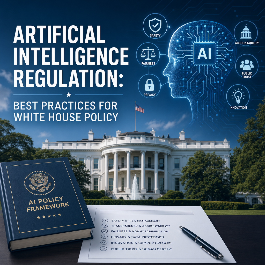 Illustration of Artificial Intelligence Regulation: Best Practices for White House Policy