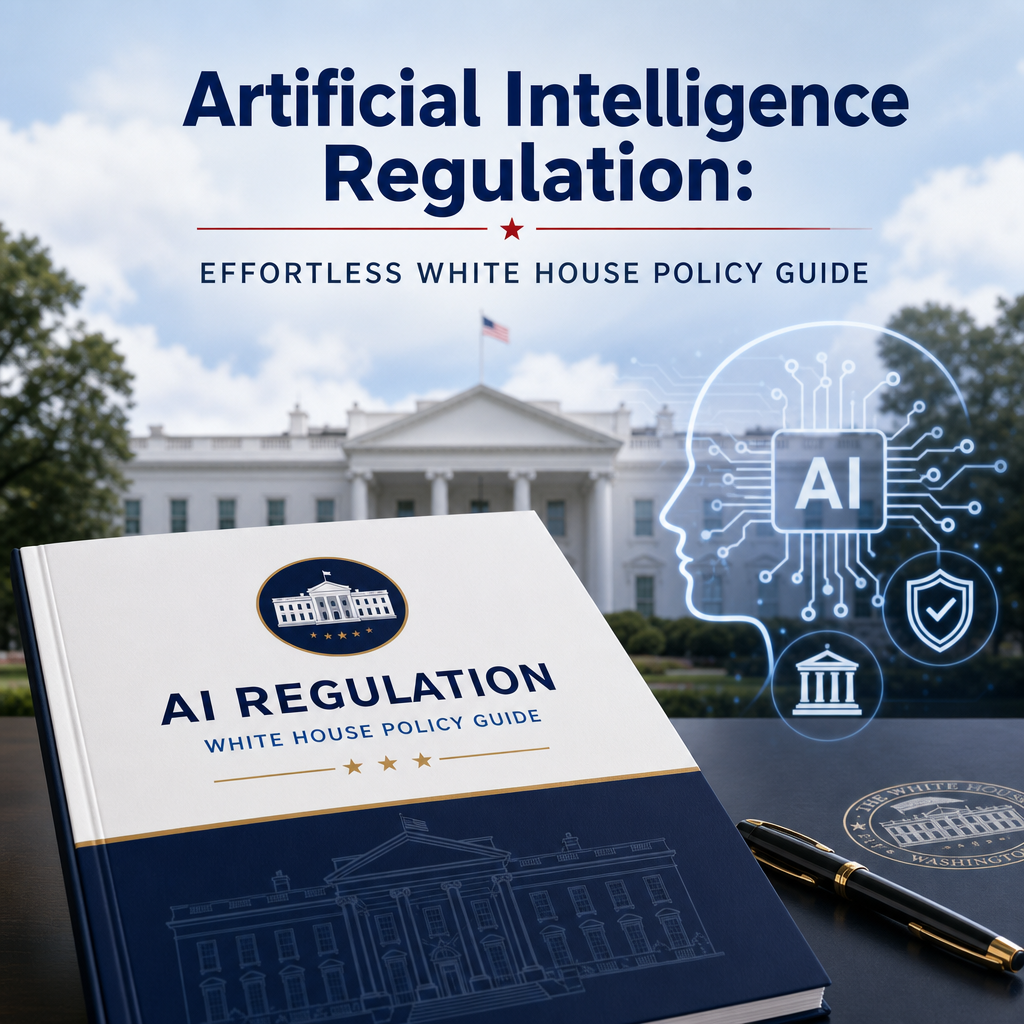 Illustration of Artificial Intelligence Regulation: Effortless White House Policy Guide