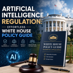 Illustration of Artificial Intelligence Regulation: Effortless White House Policy Guide