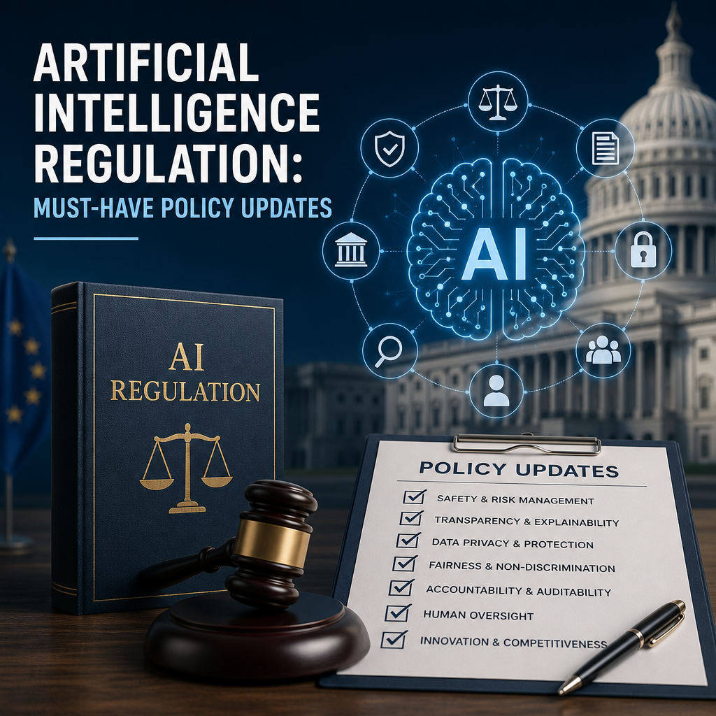 Illustration of Artificial Intelligence Regulation: Must-Have Policy Updates