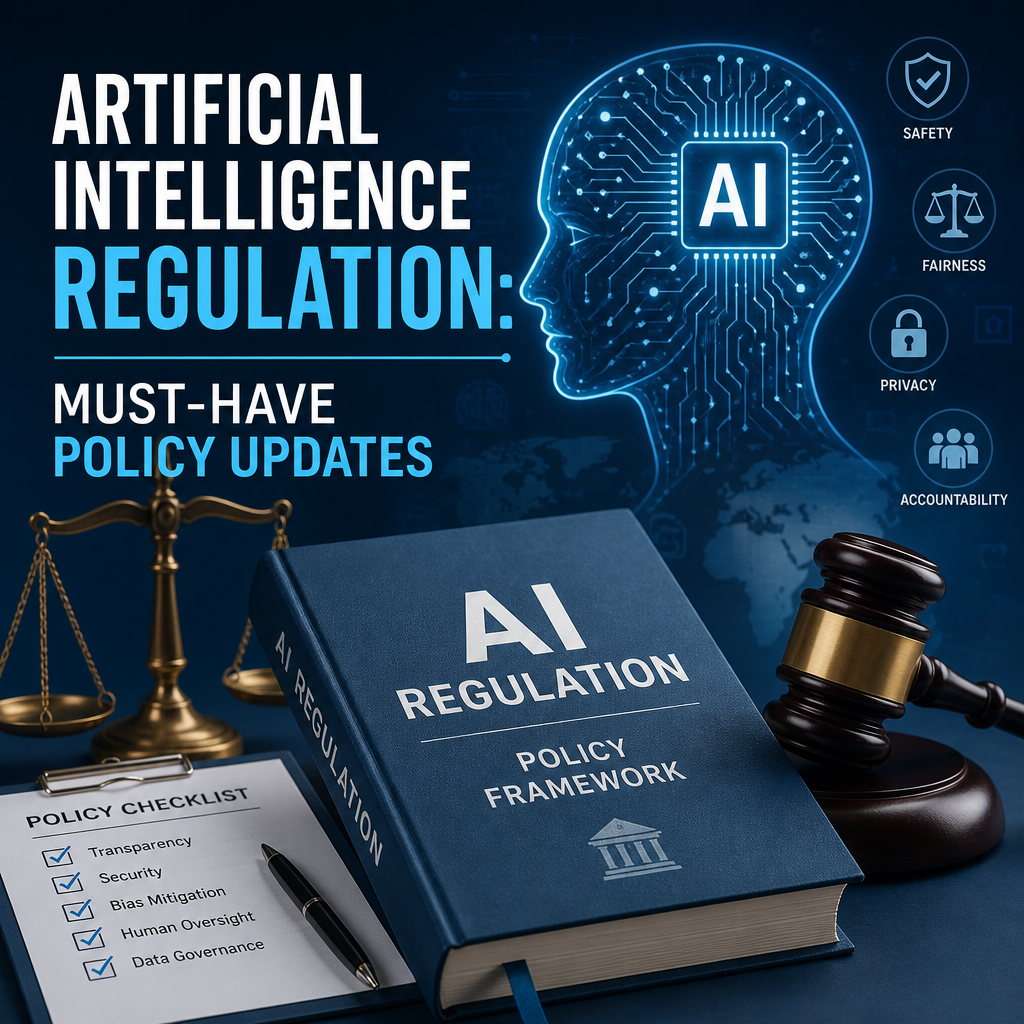 Illustration of Artificial Intelligence Regulation: Must-Have Policy Updates