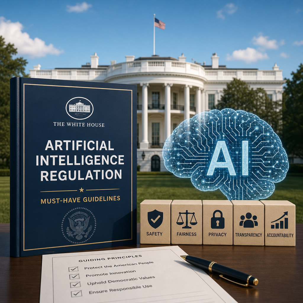 Illustration of Artificial Intelligence Regulation: Must-Have White House Guidelines