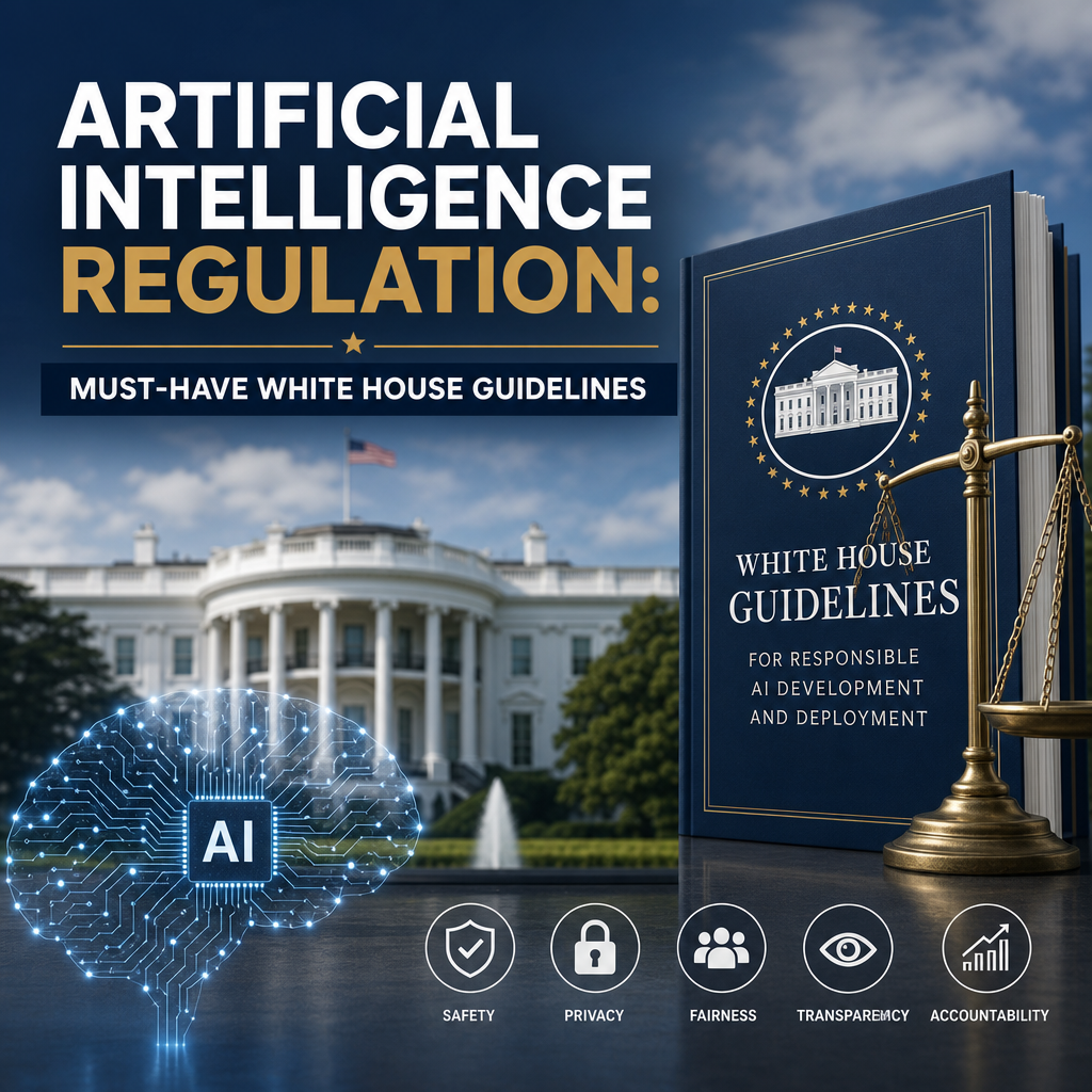 Illustration of Artificial Intelligence Regulation: Must-Have White House Guidelines