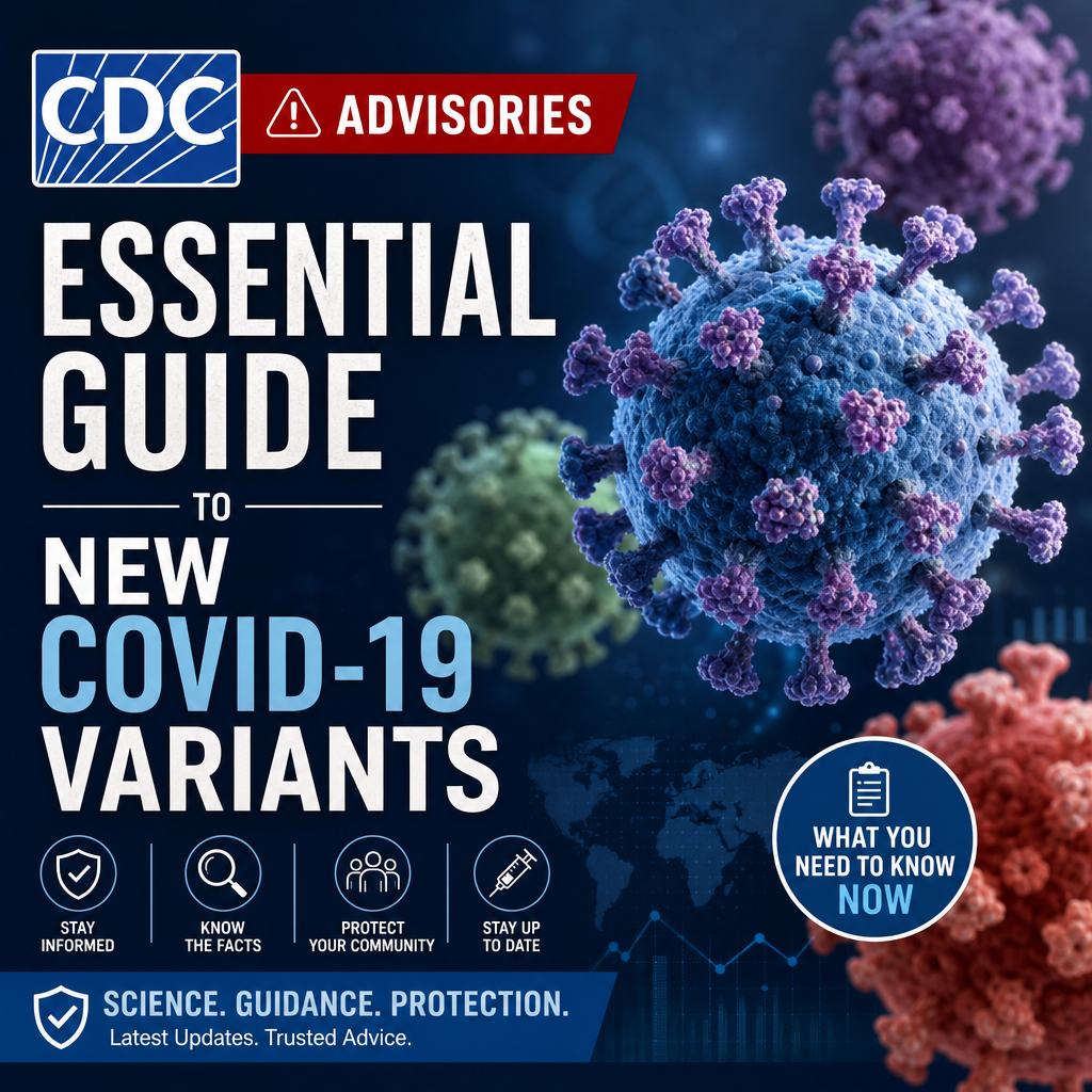 Illustration of CDC Advisories: Essential Guide to New COVID-19 Variants