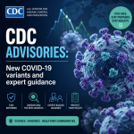 Illustration of CDC Advisories: New COVID-19 variants and expert guidance
