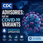 Illustration of CDC Advisories: New COVID-19 Variants - Essential Updates