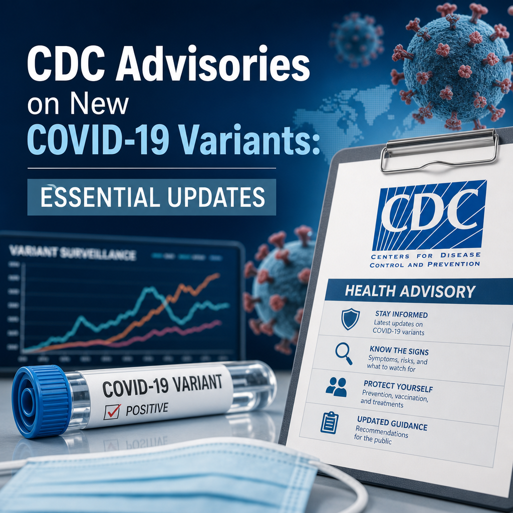 Illustration of CDC Advisories on New COVID-19 Variants: Essential Updates
