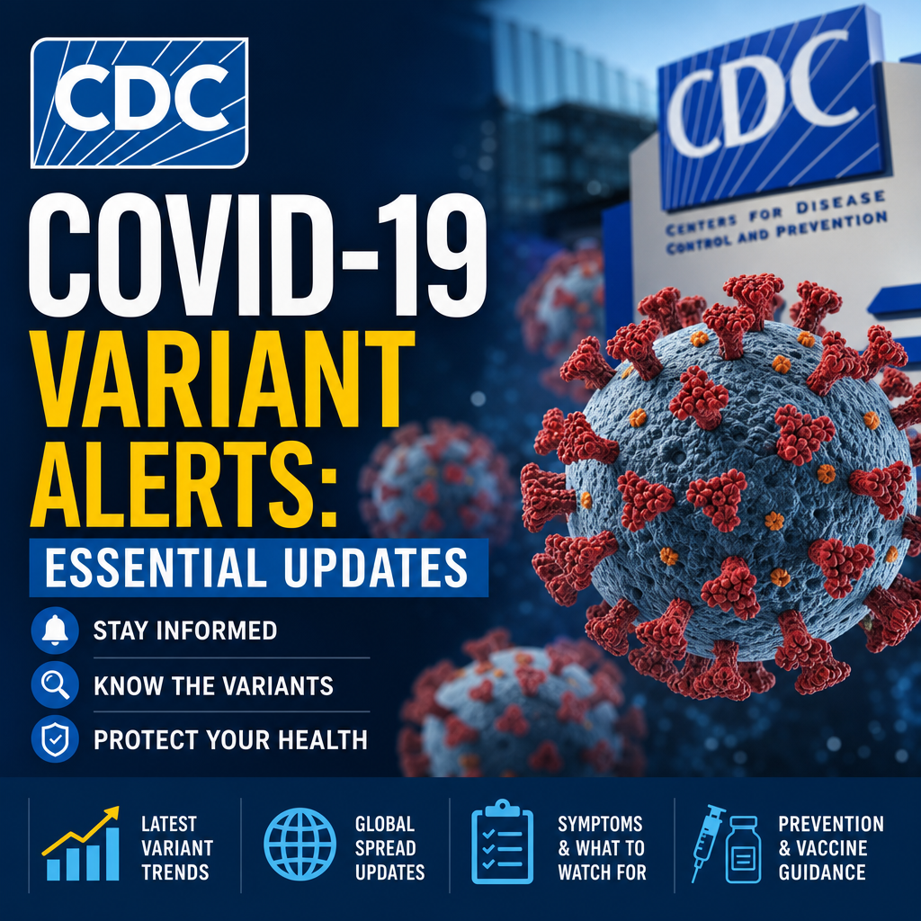 Illustration of CDC COVID-19 Variant Alerts: Essential Updates