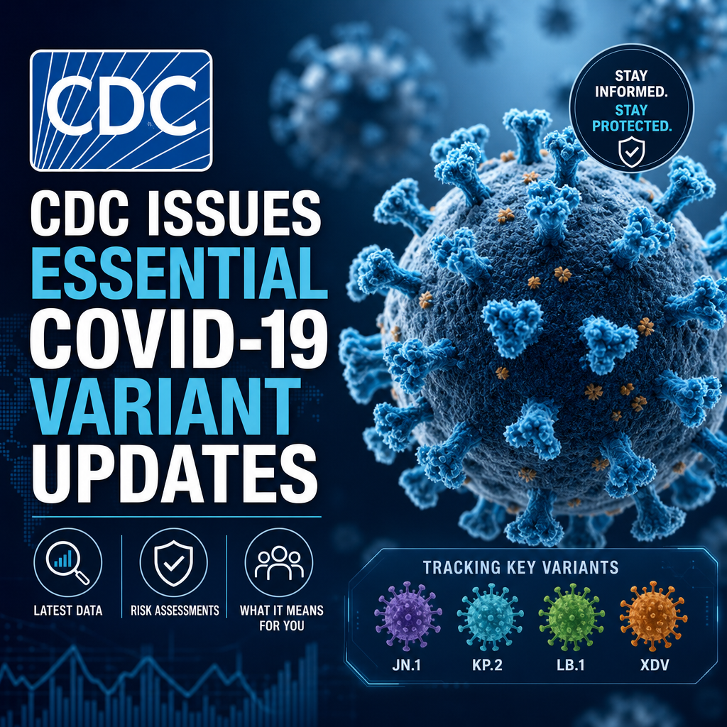 Illustration of CDC Issues Essential COVID-19 Variant Updates