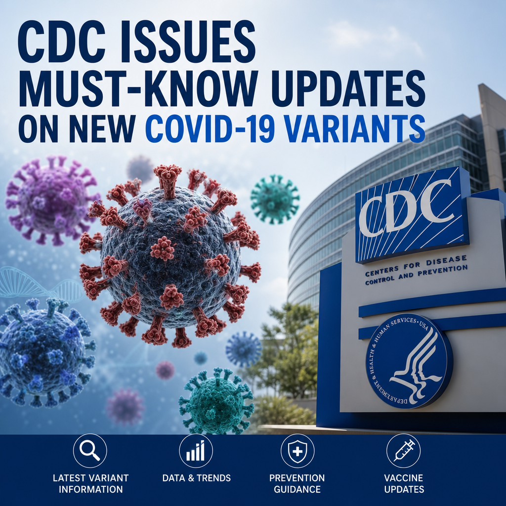 Illustration of CDC Issues Must-Know Updates on New COVID-19 Variants