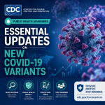 Illustration of CDC Public Health Advisories: Essential Updates on New COVID-19 Variants