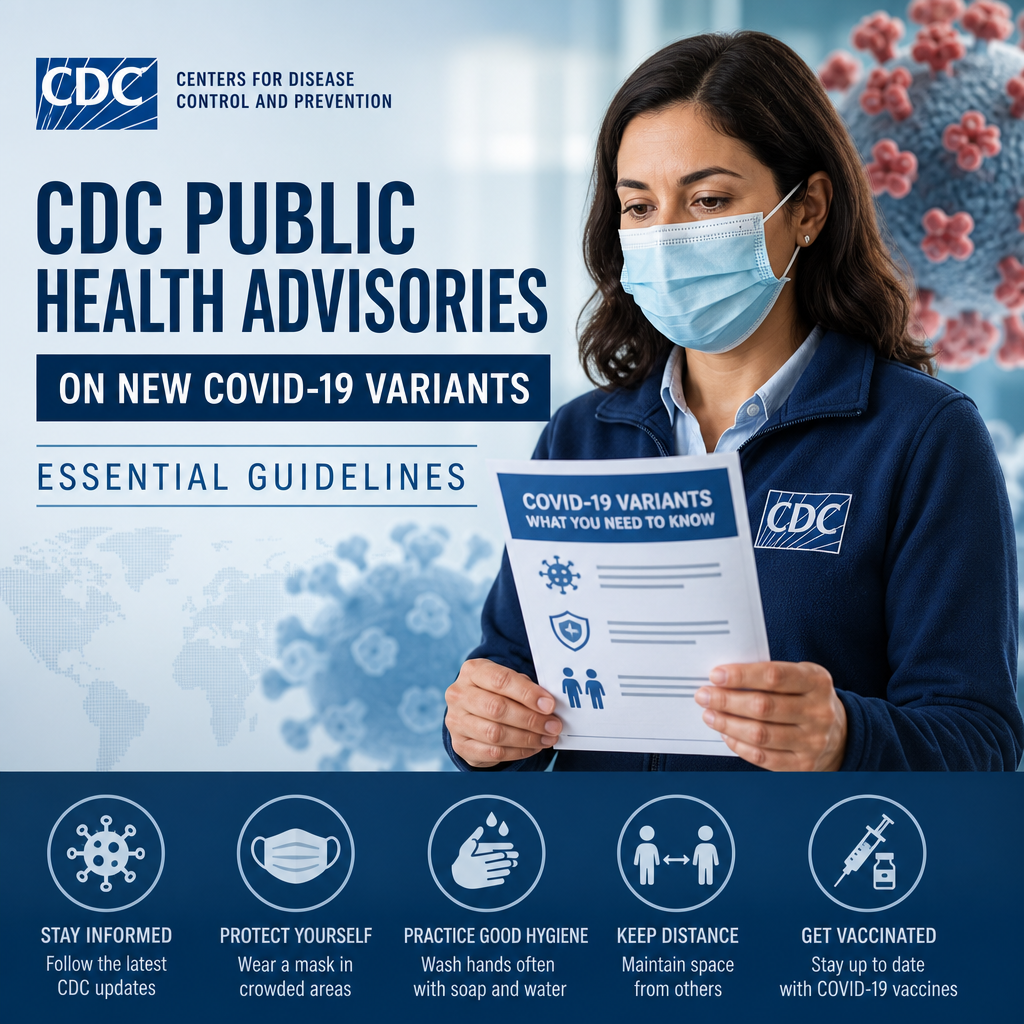 Additional Illustration of CDC Public Health Advisories on New COVID-19 Variants: Essential Guidelines