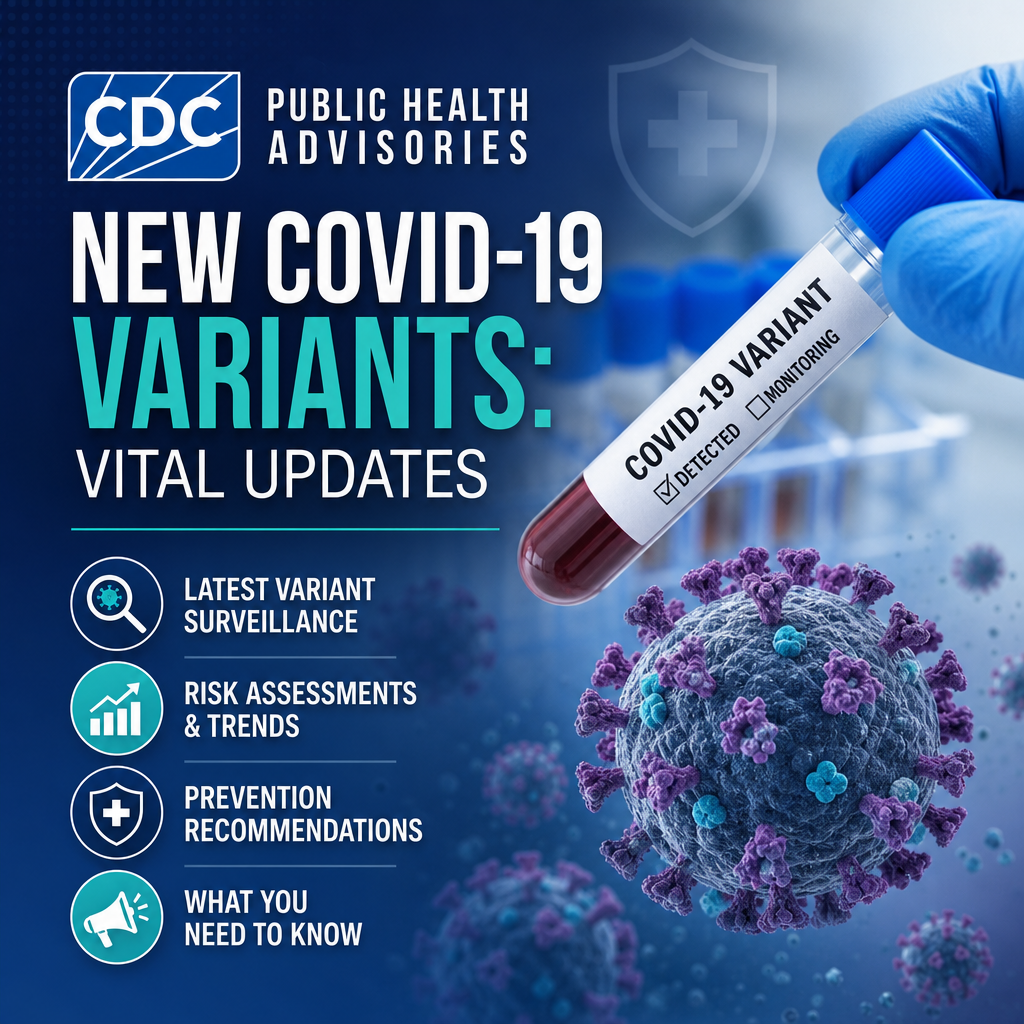 Additional Illustration of CDC Public Health Advisories on New COVID-19 Variants: Vital Updates