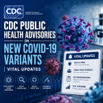 Illustration of CDC Public Health Advisories on New COVID-19 Variants: Vital Updates