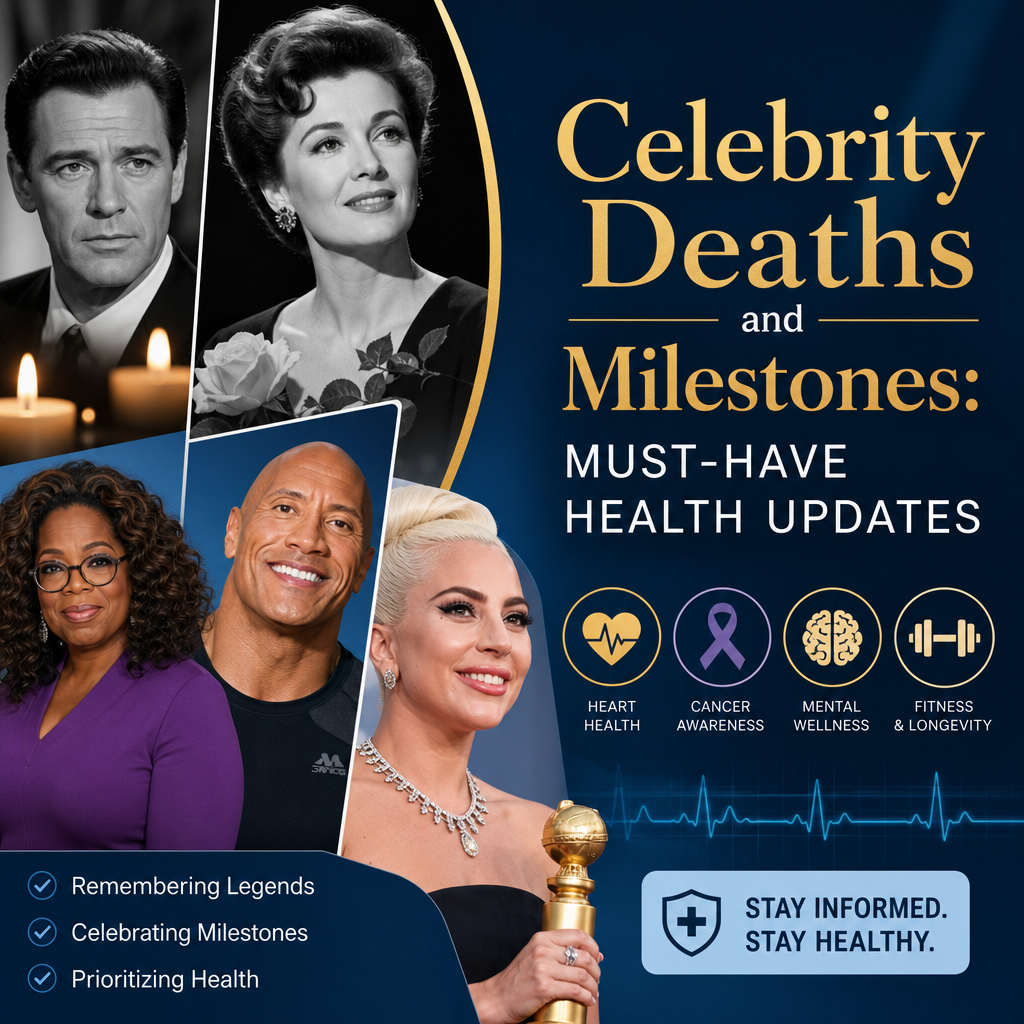 Additional Illustration of Celebrity Deaths and Milestones: Must-Have Health Updates