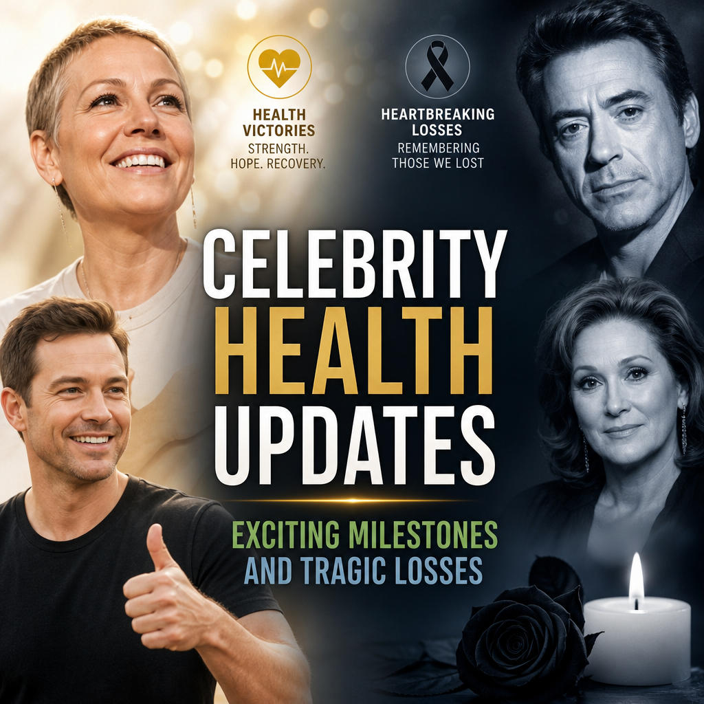 Illustration of Celebrity Health Updates: Exciting Milestones and Tragic Losses