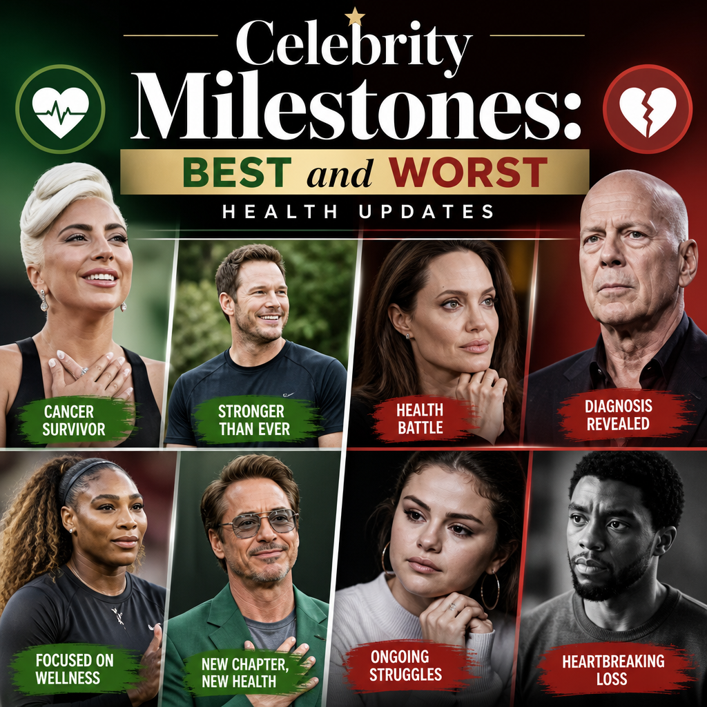 Additional Illustration of Celebrity Milestones: Best and Worst Health Updates