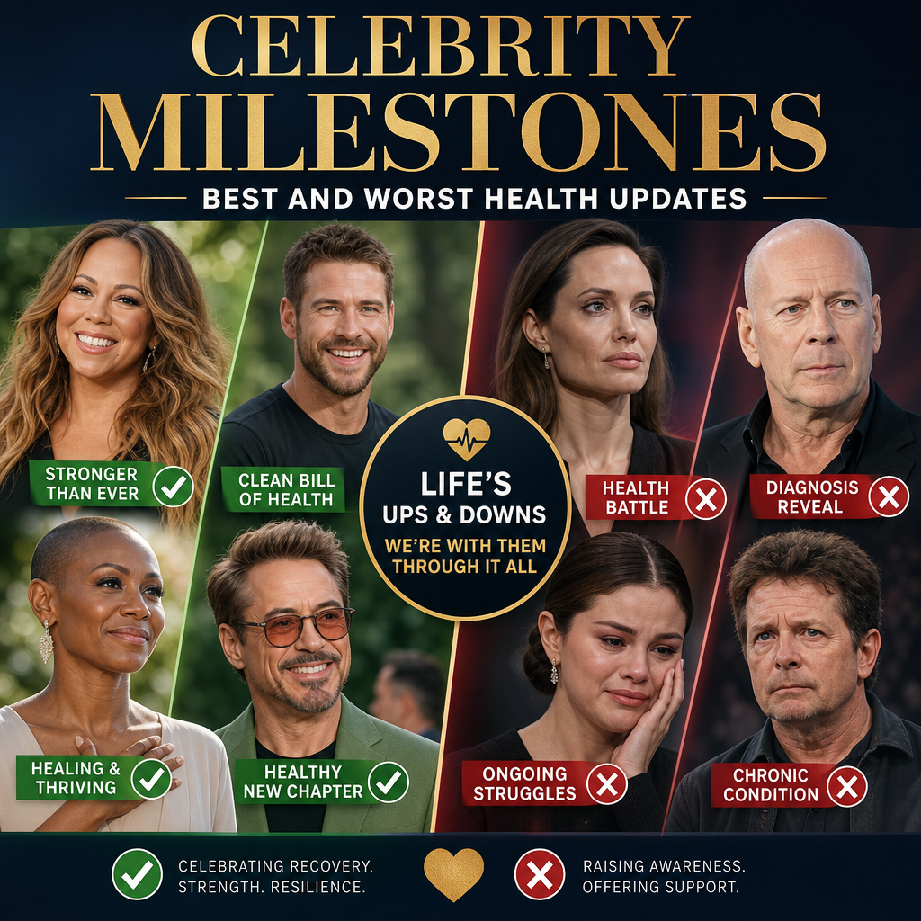 Additional Illustration of Celebrity Milestones: Best and Worst Health Updates