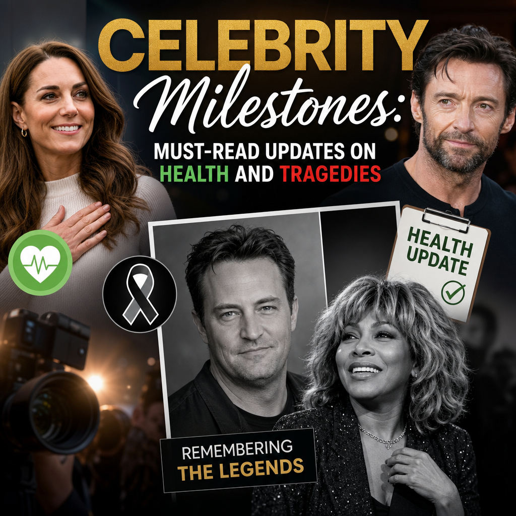 Illustration of Celebrity Milestones: Must-Read Updates on Health and Tragedies