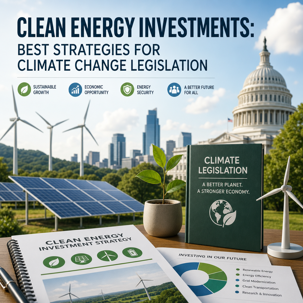 Illustration of Clean Energy Investments: Best Strategies for Climate Change Legislation