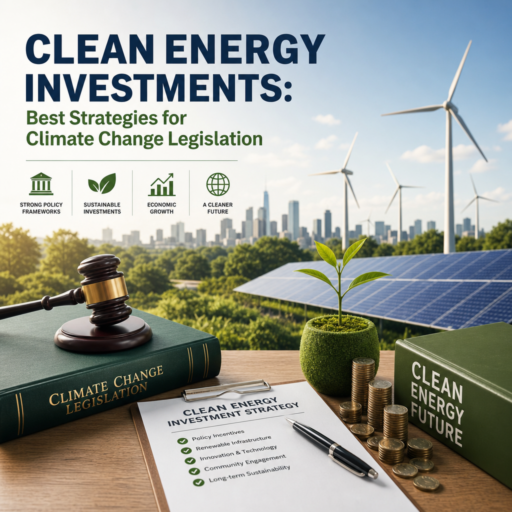 Additional Illustration of Clean Energy Investments: Best Strategies for Climate Change Legislation