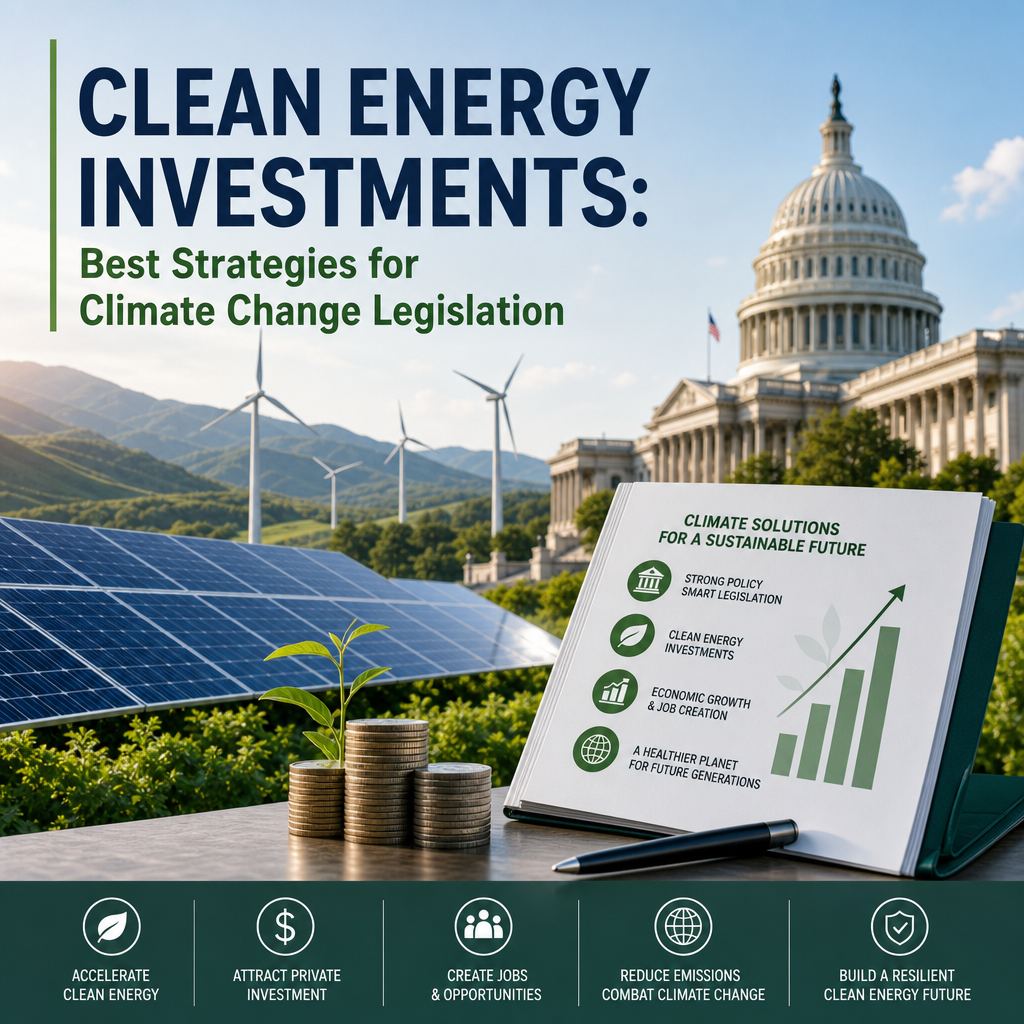 Additional Illustration of Clean Energy Investments: Best Strategies for Climate Change Legislation