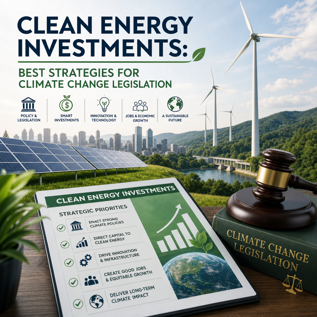 Additional Illustration of Clean Energy Investments: Best Strategies for Climate Change Legislation