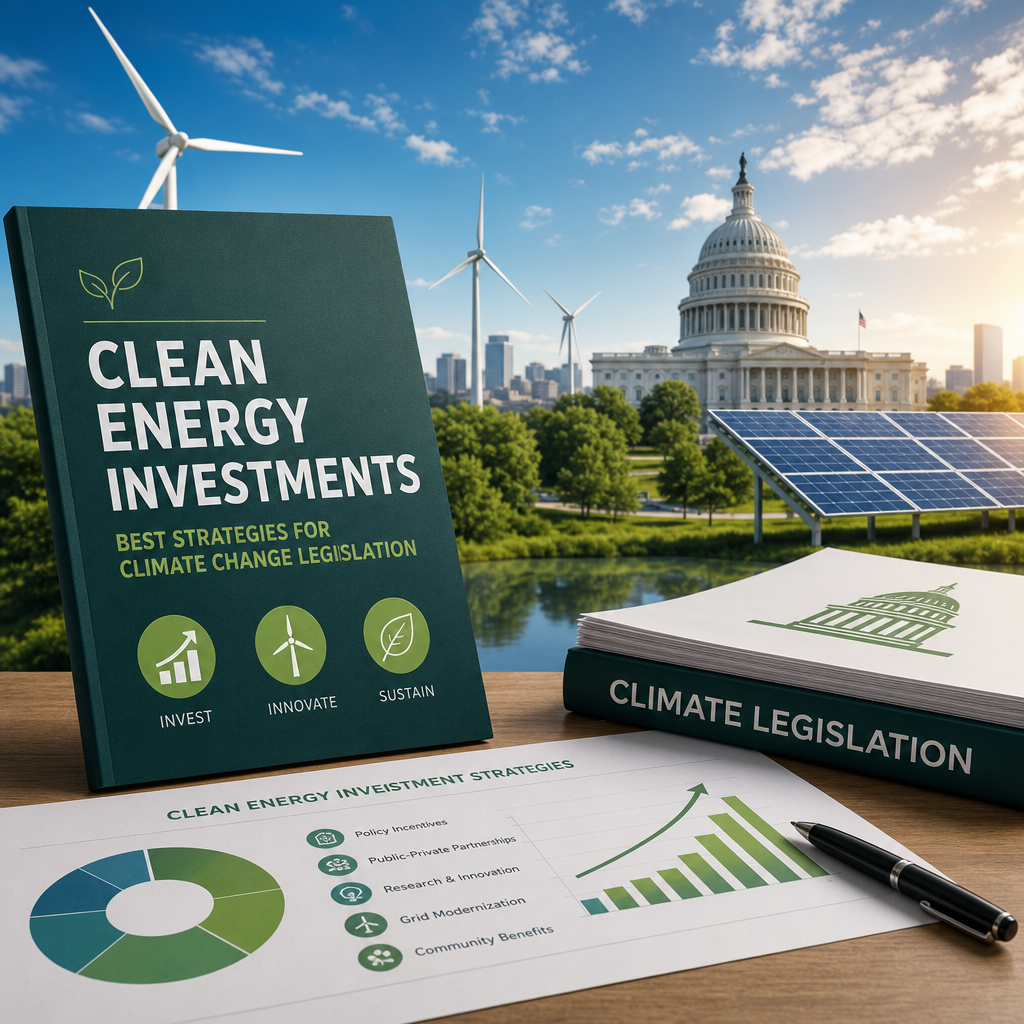Illustration of Clean Energy Investments: Best Strategies for Climate Change Legislation