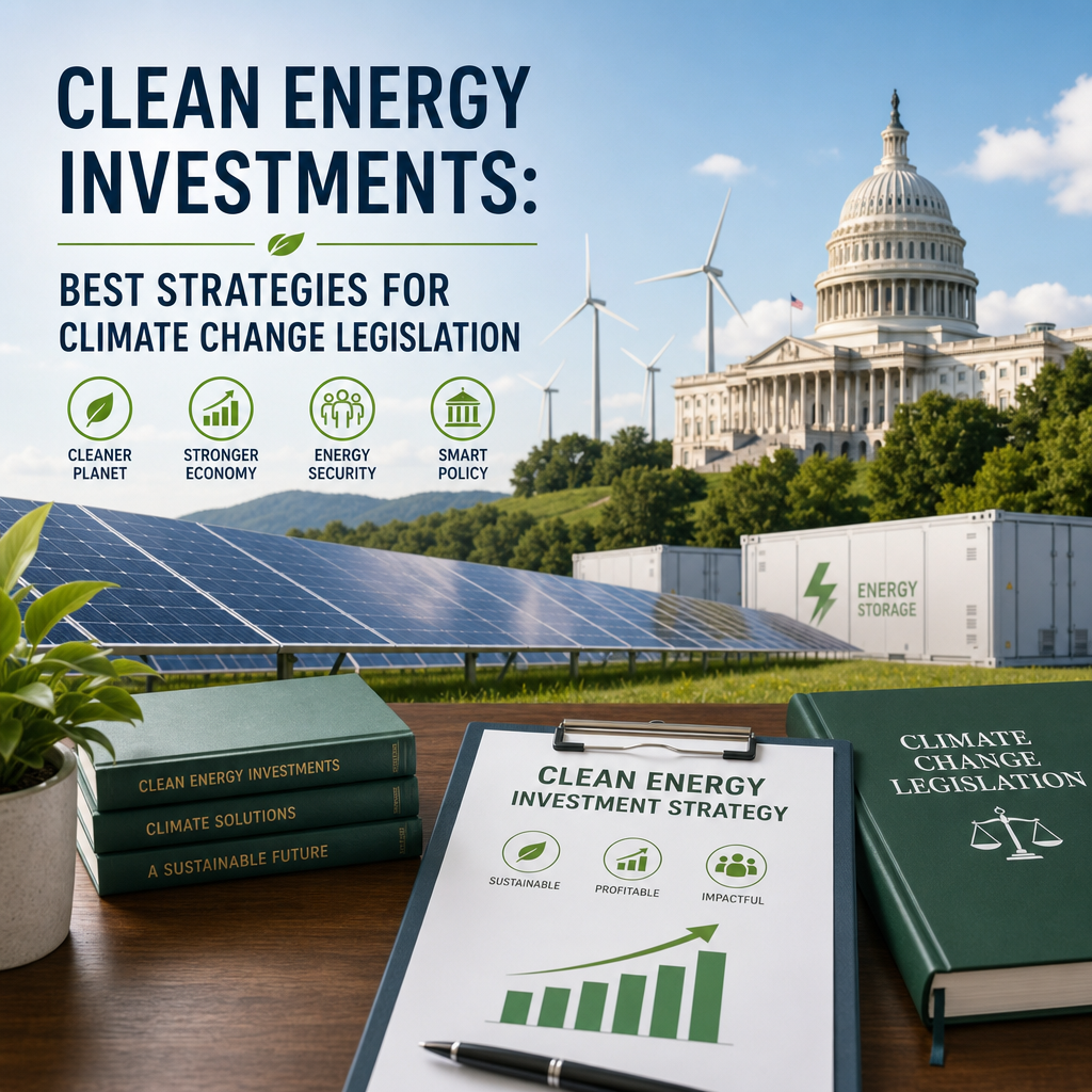Additional Illustration of Clean Energy Investments: Best Strategies for Climate Change Legislation