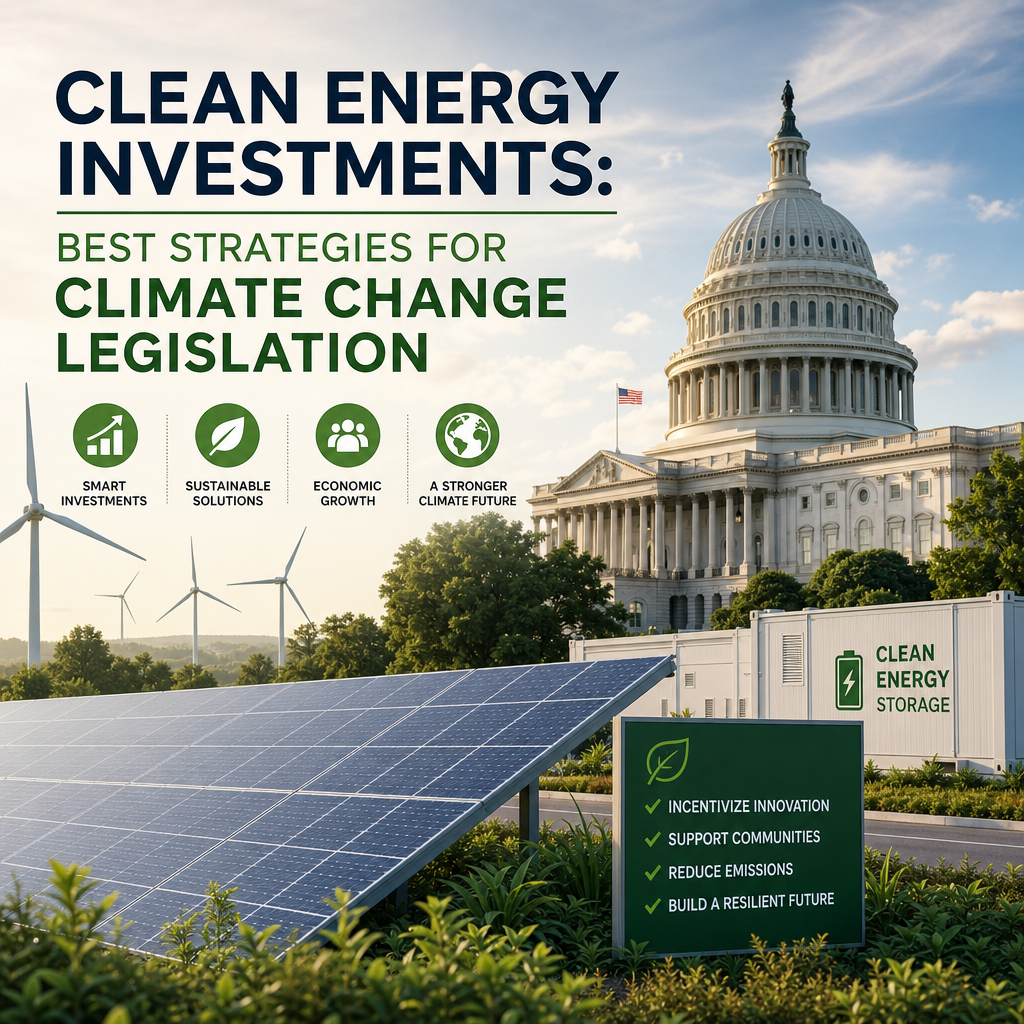 Additional Illustration of Clean Energy Investments: Best Strategies for Climate Change Legislation