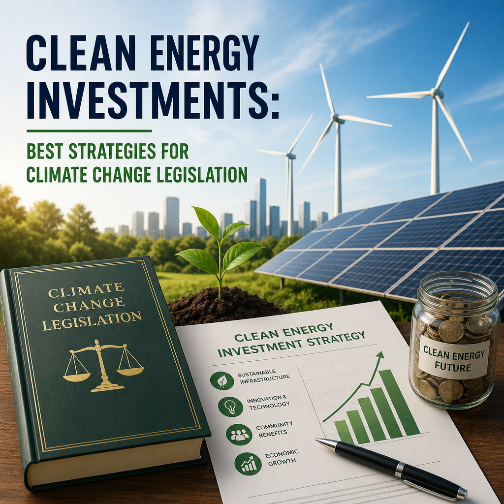 Additional Illustration of Clean Energy Investments: Best Strategies for Climate Change Legislation