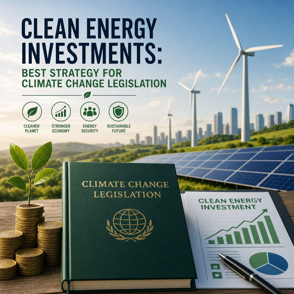 Additional Illustration of Clean Energy Investments: Best Strategy for Climate Change Legislation