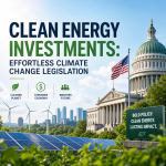 Illustration of Clean Energy Investments: Effortless Climate Change Legislation