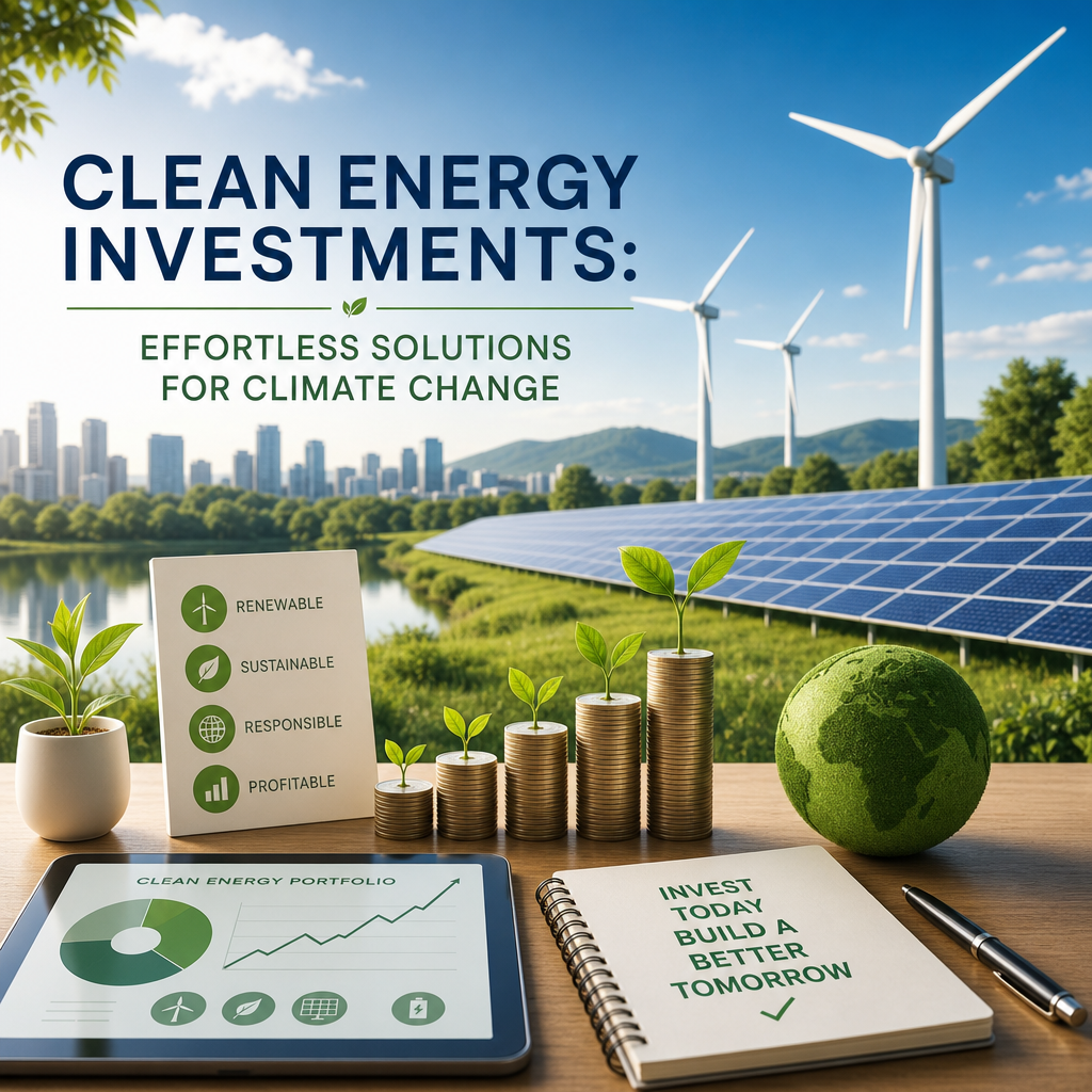 Additional Illustration of Clean Energy Investments: Effortless Solutions for Climate Change