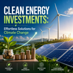 Illustration of Clean Energy Investments: Effortless Solutions for Climate Change