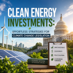 Illustration of Clean Energy Investments: Effortless Strategies for Climate Change Legislation