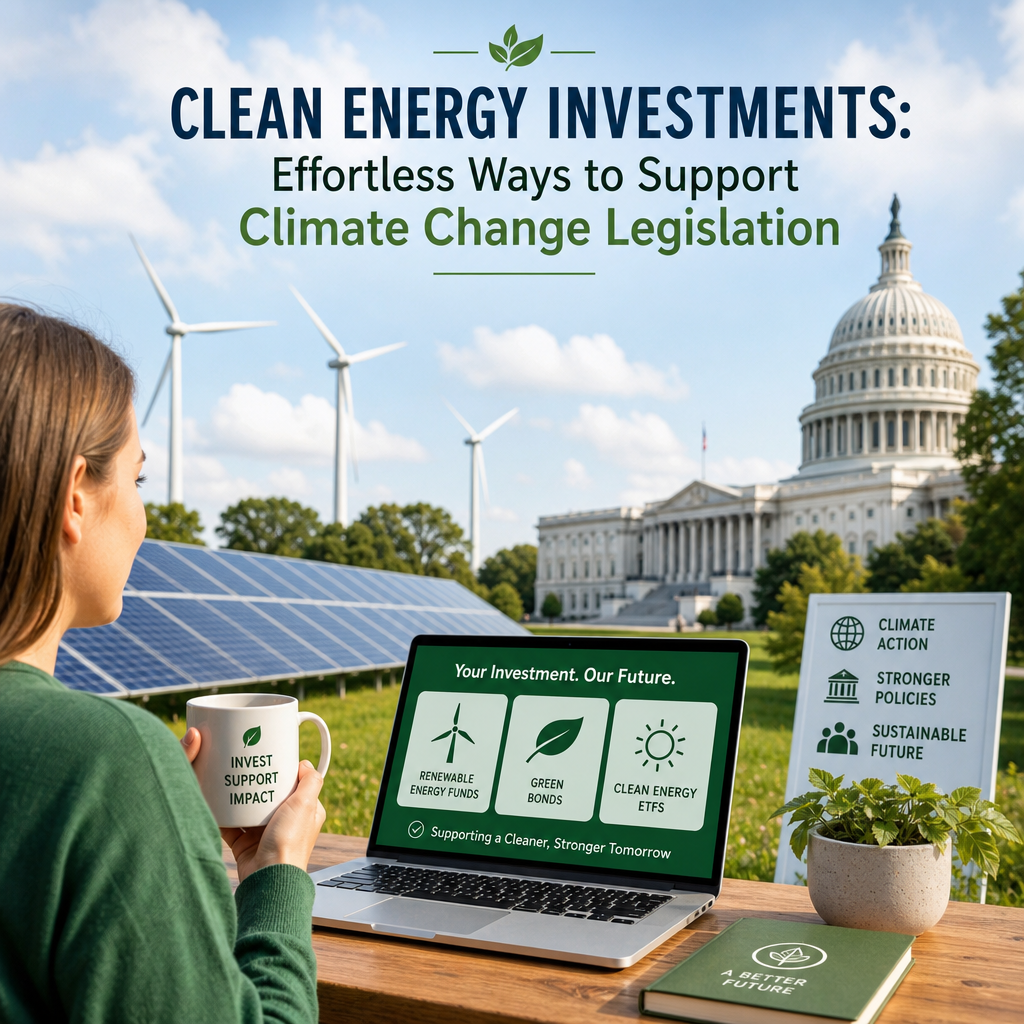 Additional Illustration of Clean Energy Investments: Effortless Ways to Support Climate Change Legislation