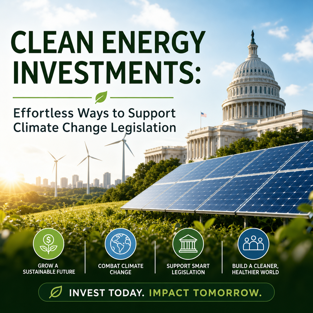 Additional Illustration of Clean Energy Investments: Effortless Ways to Support Climate Change Legislation