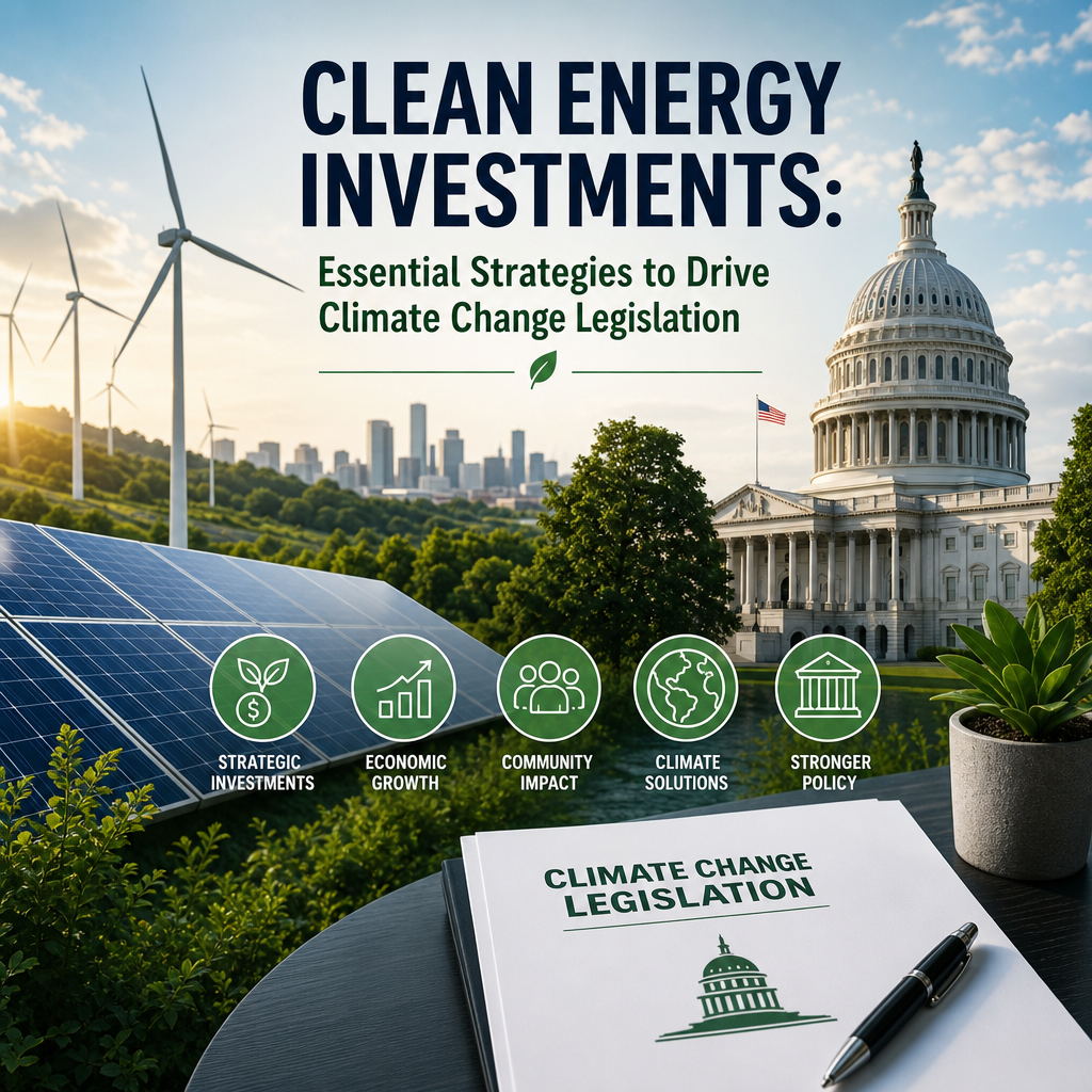 Additional Illustration of Clean Energy Investments: Essential Strategies to Drive Climate Change Legislation