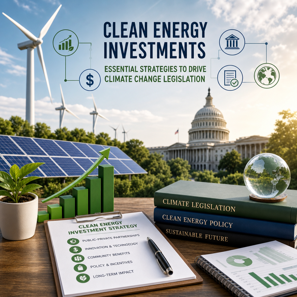 Additional Illustration of Clean Energy Investments: Essential Strategies to Drive Climate Change Legislation