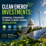 Illustration of Clean Energy Investments: Essential Strategies to Drive Climate Change Legislation