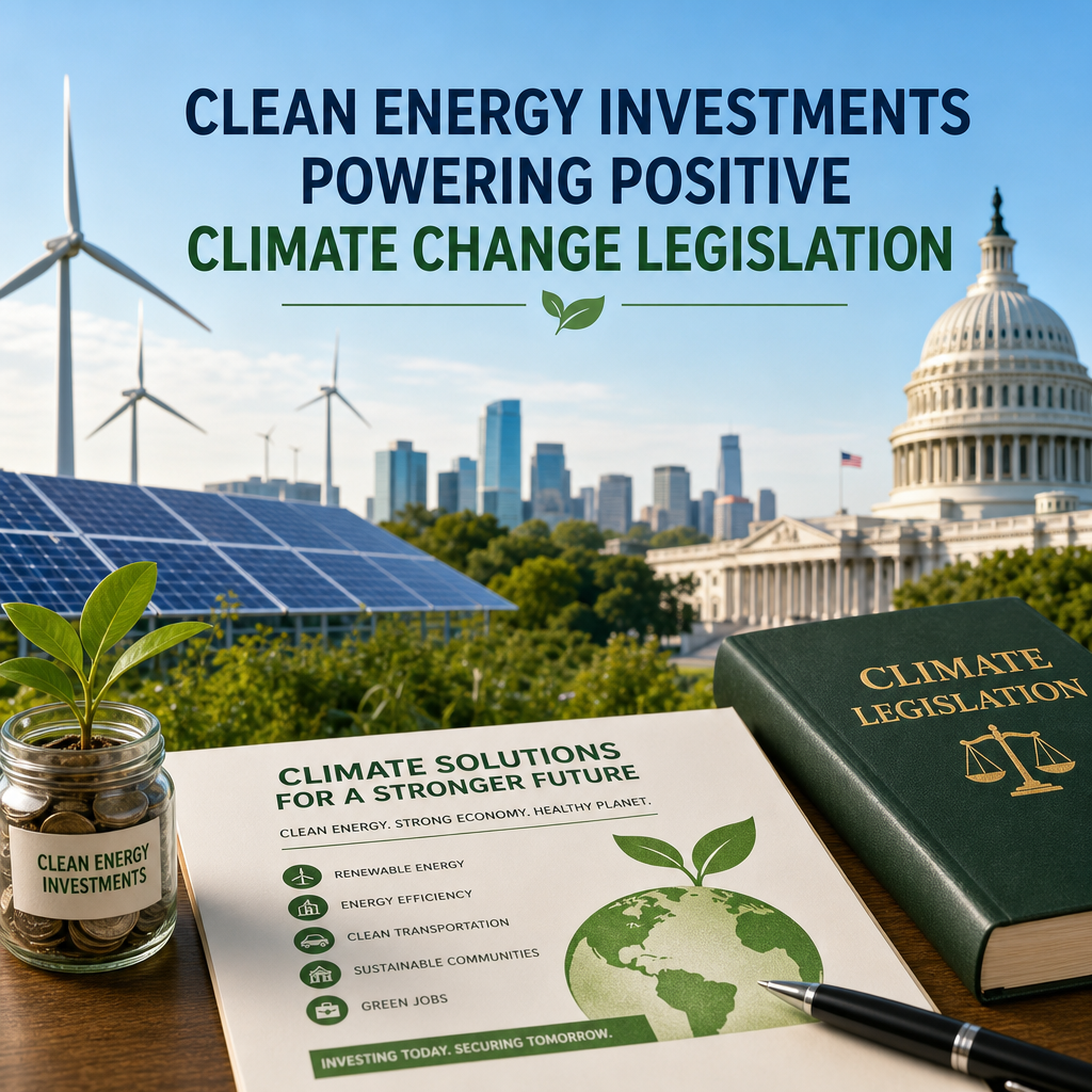 Additional Illustration of Clean Energy Investments Powering Positive Climate Change Legislation
