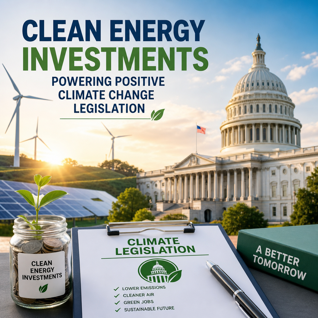 Additional Illustration of Clean Energy Investments Powering Positive Climate Change Legislation