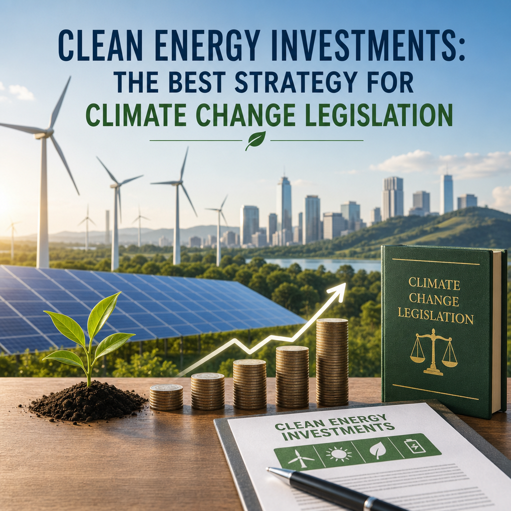 Additional Illustration of Clean Energy Investments: The Best Strategy for Climate Change Legislation